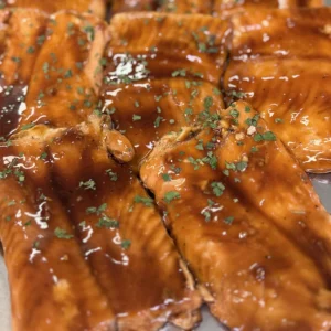 BAKED MAPLE SALMON