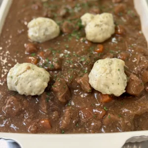 BEEF STEW AND DUMPLING